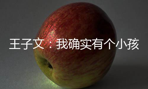 恩不王子文我确吴永王子文有实有个小孩 孩子介意