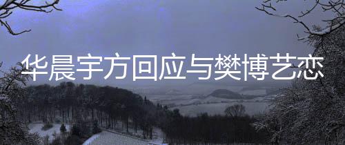 为捏闻造不实传博艺华晨回应恋情 均宇方与樊