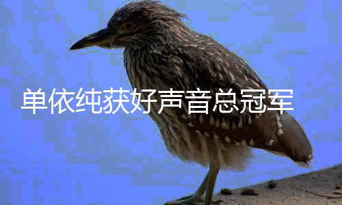 排名单依0中声音人员前五纯获冠军国好名单年度好声音总