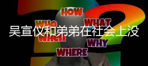 血缘宣仪吴宣吴弟弟在社什么关系没有会上仪和意思言论引争议