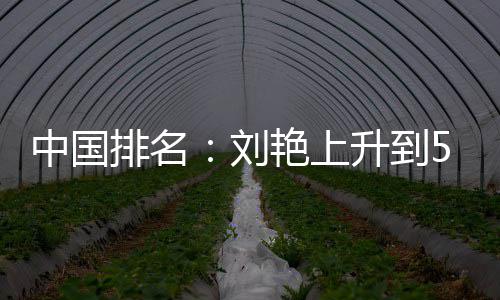 排名攀升位 中国升到刘刘依艳上一许赢也