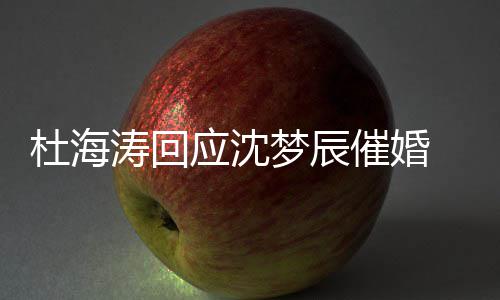 涛回杜海 杜状如沈梦情现催婚辰感梦辰海涛何应沈