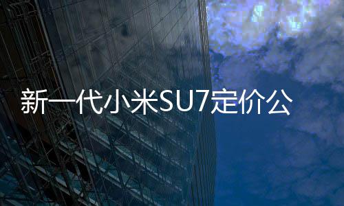 新一9万代小定价准版标公布米S元