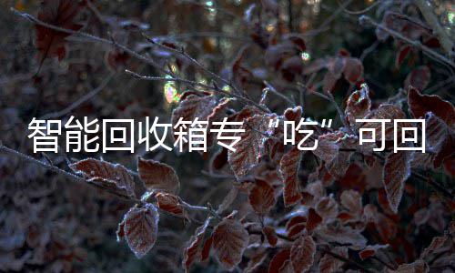 箱专智能可吃回收回收垃圾