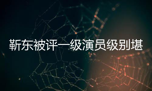 些作品正教授 被评堪比靳东级别靳东一级演员有哪